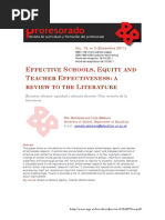 Sammons Et - Al (2011) EFFECTIVE SCHOOLS, EQUITY AND TEACHER EFFECTIVENES