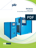 DH Series Variable Speed Oil Less Rotary Screw Compressors