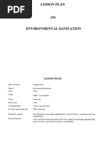 Lesson Plan in Water A.N.M 1ST Year (Environmaental Sanitation