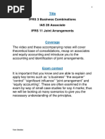 IFRS 3 Business Combinations Etc Inc Associates and JA