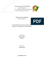 Laboratory Exercise No. 5 Rheological Properties