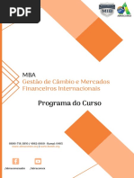 Ementa Mba Gestao de Cambio e Mercados Financeiros Internacionais