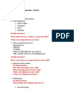 Thesis Defense Presentation Format