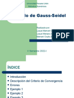 Gauss Seidel Mepotodo Iterativo