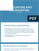 Accounting and Bookkeeping