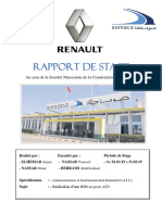 Rapport de Stage: Au Sein de La Société Marocaine de La Construction Automobile