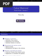 CM1 - Calcul Matriciel