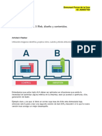 Enmanuel-Ferran-Web, Diseño y Contenidos