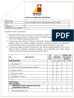 Lembar Checklist Uji Instruktur Level 3