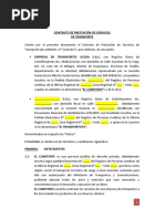 Modelo Contrato para Subcontratados