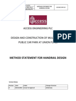 Method Statement For Handrail Construction