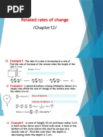 Chapter 8.4 Related Rates of Change