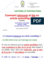 Comment Retrouver Et Lire Un Article - Professeur SOULEYMANOU