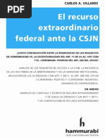 El Recurso Extraordinario Federal Ante La CSJN 2018 Villares