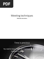 Meeting Techniques PDF