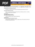 Harvesting Electricity From Sound Waves An Application of Faraday S Law