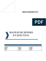 Manual de Políticas y Procedimientos Manejo de Efectivo.