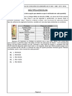 Concurso de Admissão Ao 6o Ano EF Do CMB 2015 / 2016