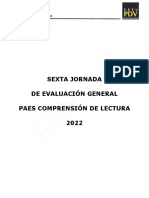 JEG 6 PDV 2022 - Comprensión de Lectura