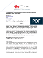 Modeling and Experimental Investigation On The Vibration of Main Drive Chain in Escalator