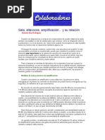 Sala, Altavoces, Amplificación... y Su Relación