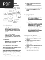 Adjusting Entries Worksheet and Financial Statement