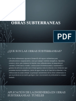 Obras Subterraneas