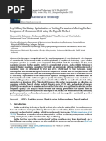 IJTech IE 4208 Dry Milling Machining Optimization of Cutting para