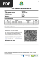 Certificado English Covid-19