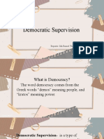 Democratic Supervision