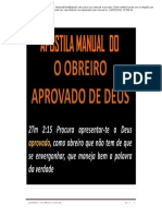 Apostila Manual Do Obreiros - Passei Direto