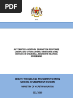 TR - AABR and OAE Devices in Universal Newborn Hearing Screening