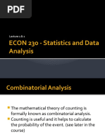 ECON 230 Statistics and Data Analysis Lecture 2 - 1