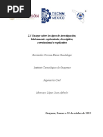 2.3 BERMUDEZ Ensayo Sobre Los Tipos de Investigación Básicamente Exploratoria, Descriptiva, Correlacional o Explicativa