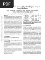 When Do Contrastive Learning Signals Help Spatio-Temporal