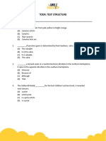 TOEFL Test Structure - 2023