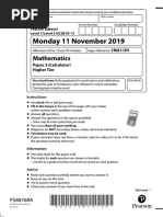 Edexcel GCSE Maths Higher Paper 32