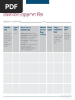 Stakeholder Engagement Plan