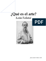 Leon Tolstoi. Que Es El Arte Cap 3 y 4