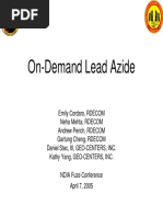 Cordaro Lead Azide