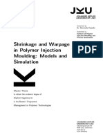 Shrinkage and Warpage in Polymer Injection Moulding Models and Simulation