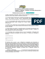 Atividades - Aula 1 e 2 - Curso Engenharia de Produção