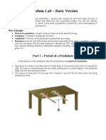 Pendulum Lab - Basic Version