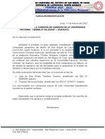 Carta de Presentación