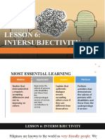 Lesson 6 Intersubjectivity