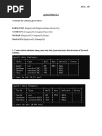 DBMS Assignment 2