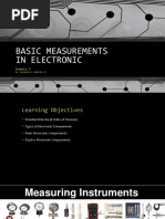 Module 5 - Basic Measurements in Electronics