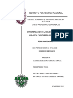 Caracterizacion de La Soldadura Aplicada A