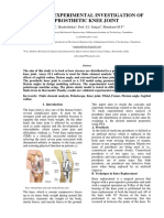 Fea & Experimental Investigation of Prosthetic Knee Joint