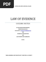 Law of Evidence in Tanzania-88733988